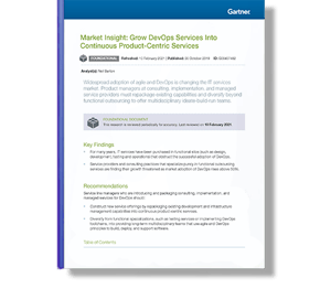 Market Insight: Grow DevOps Services Into Continuous Product-Centric Services
